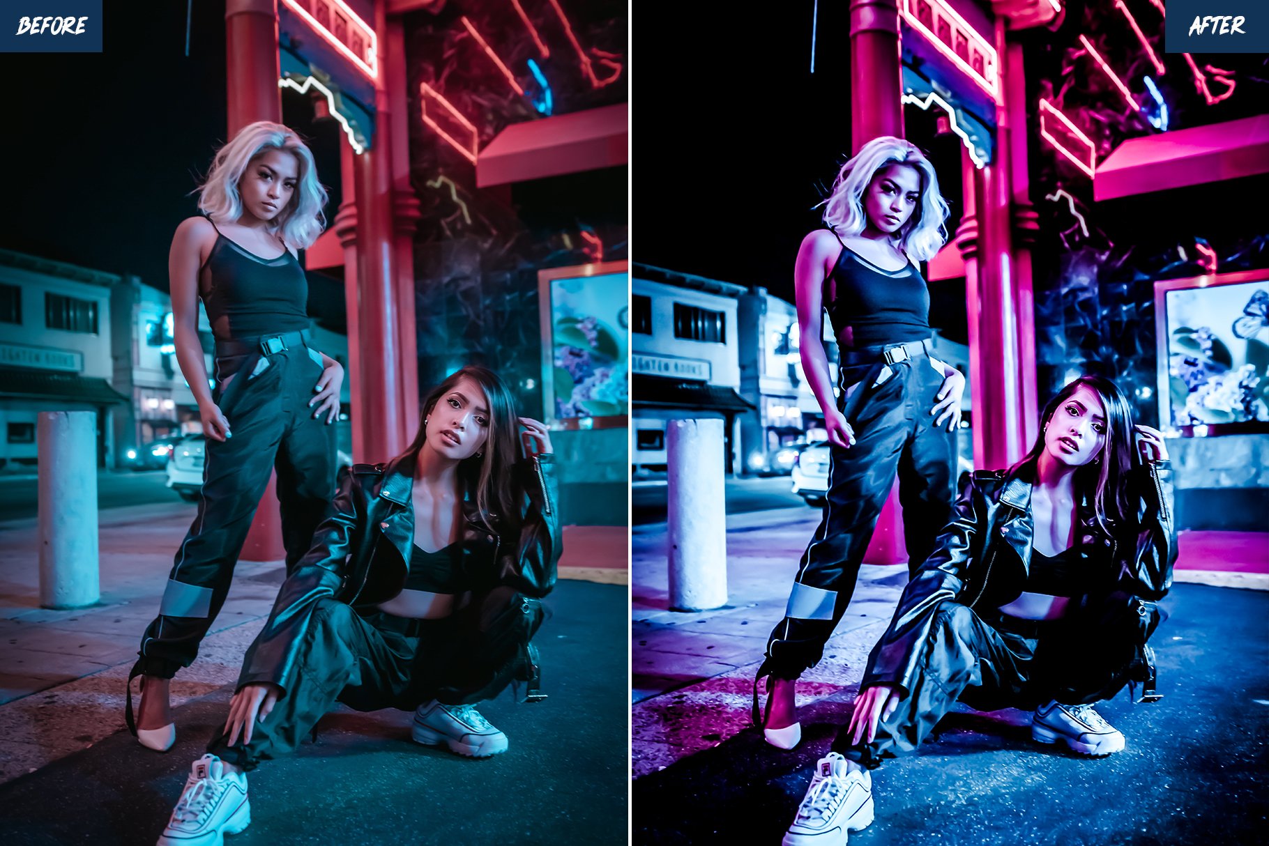 urban cinematic portrait lightroom presets for mobile and desktop before and after 10 486