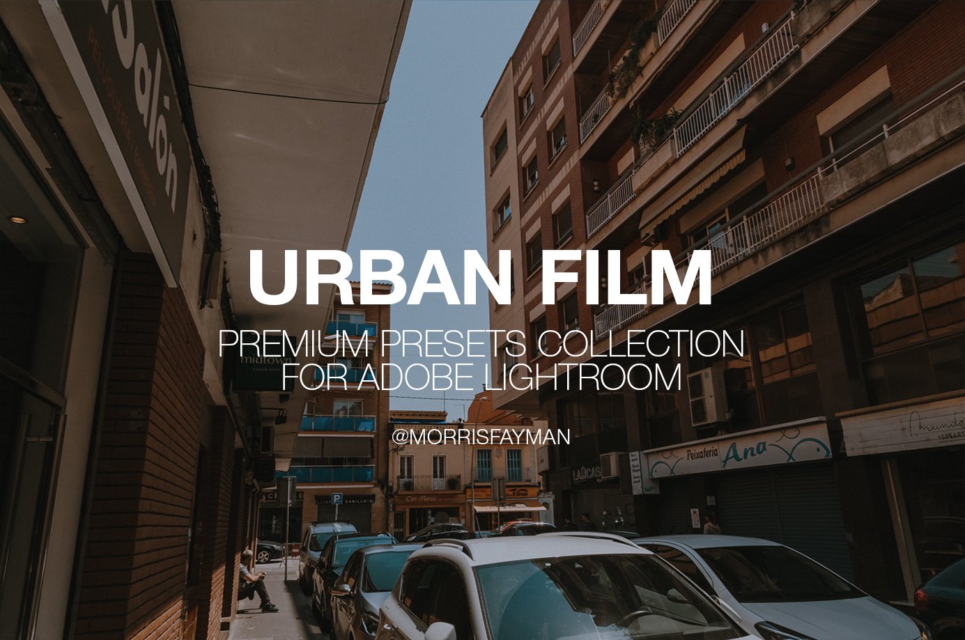 URBAN FILM presets for Lightroomcover image.