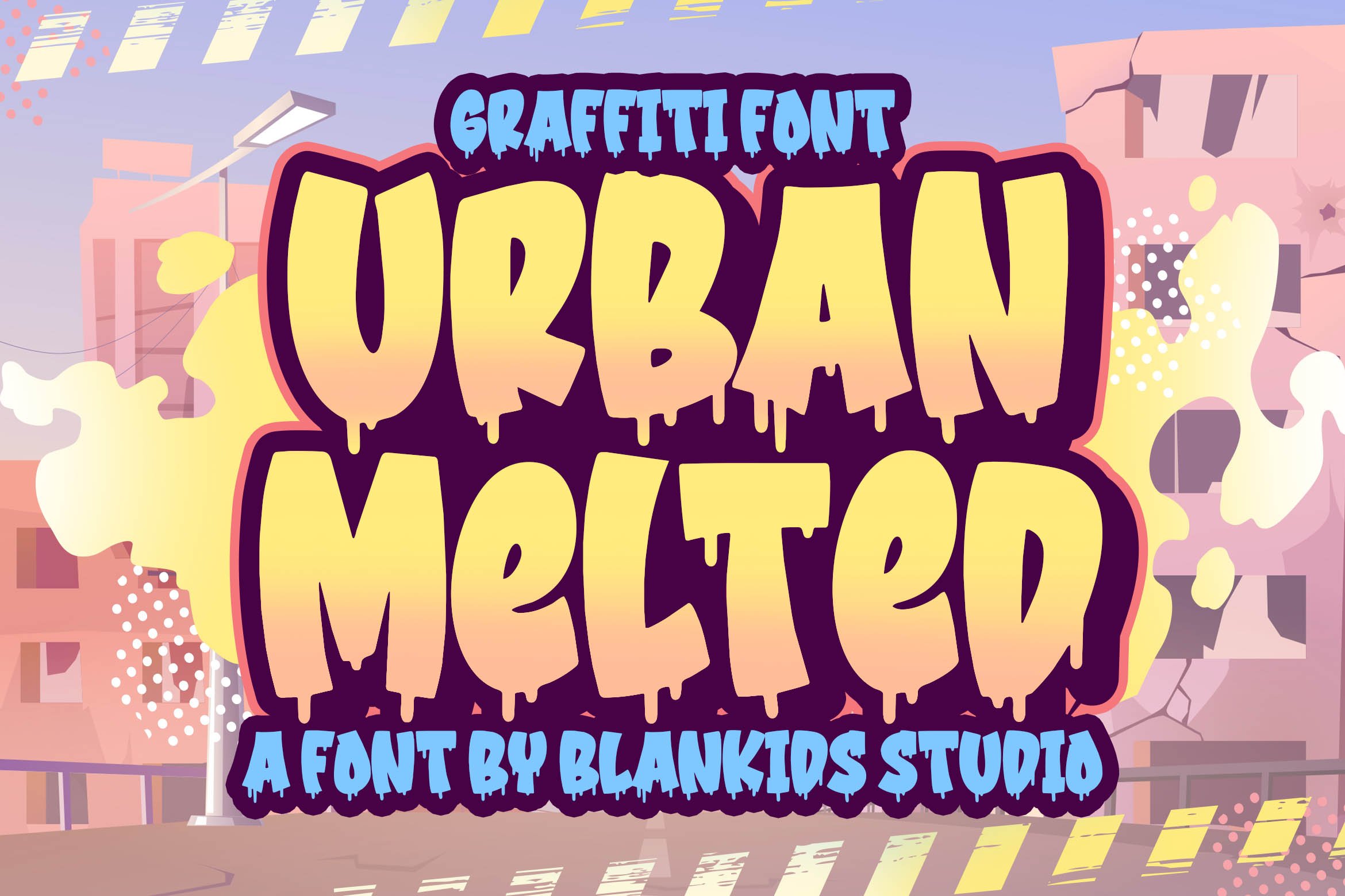 Urban Melted a Graffiti Font cover image.