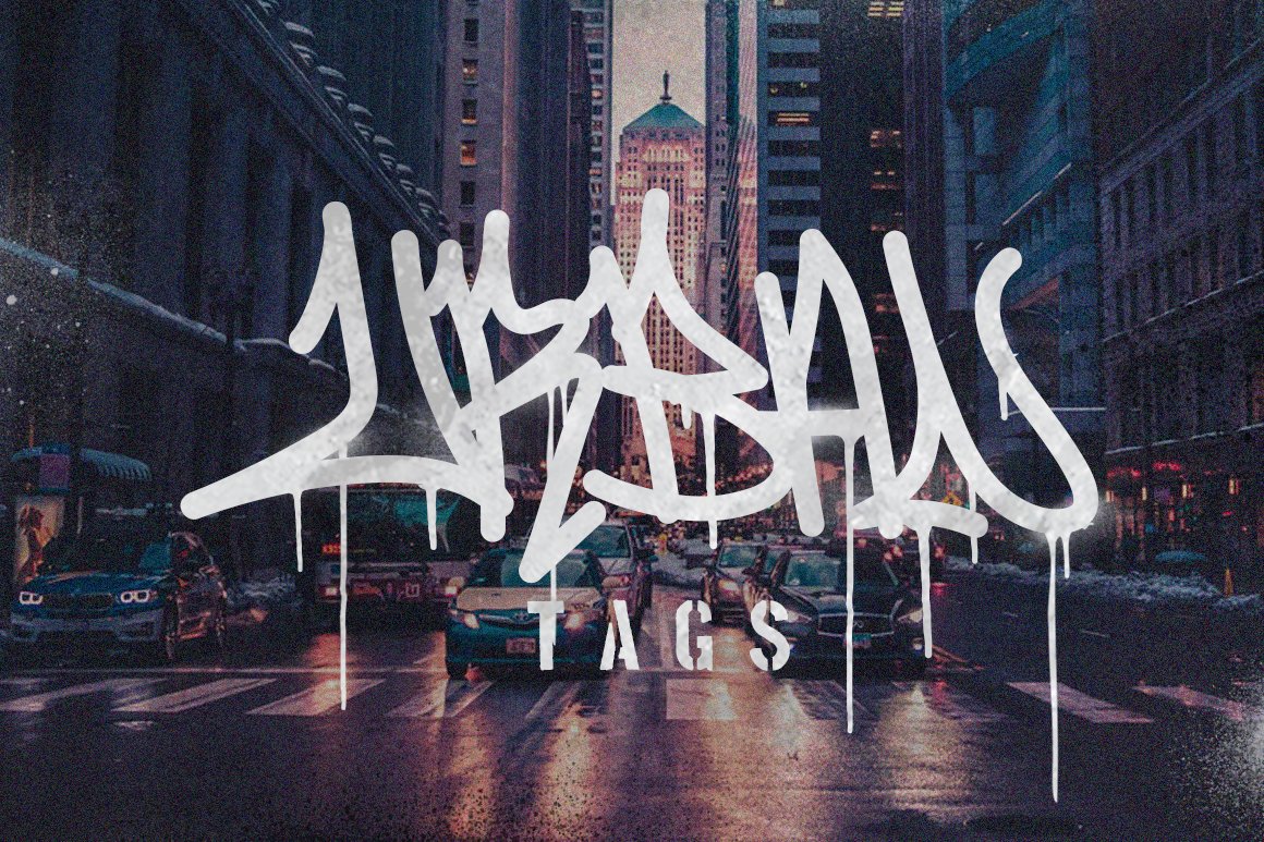 Graffiti Inspired Fonts | Urban Tags preview image.