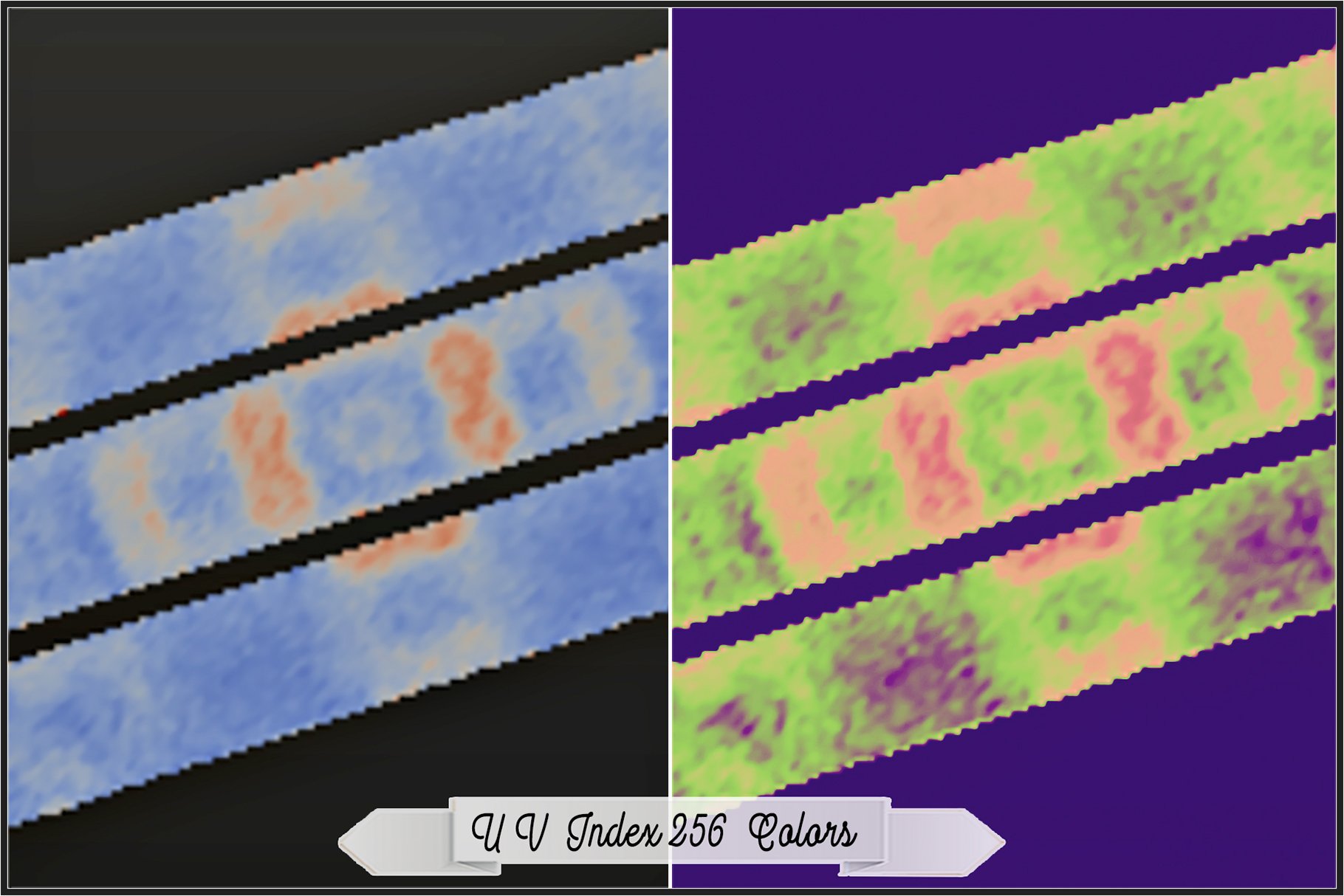 uv index 256 colors 100