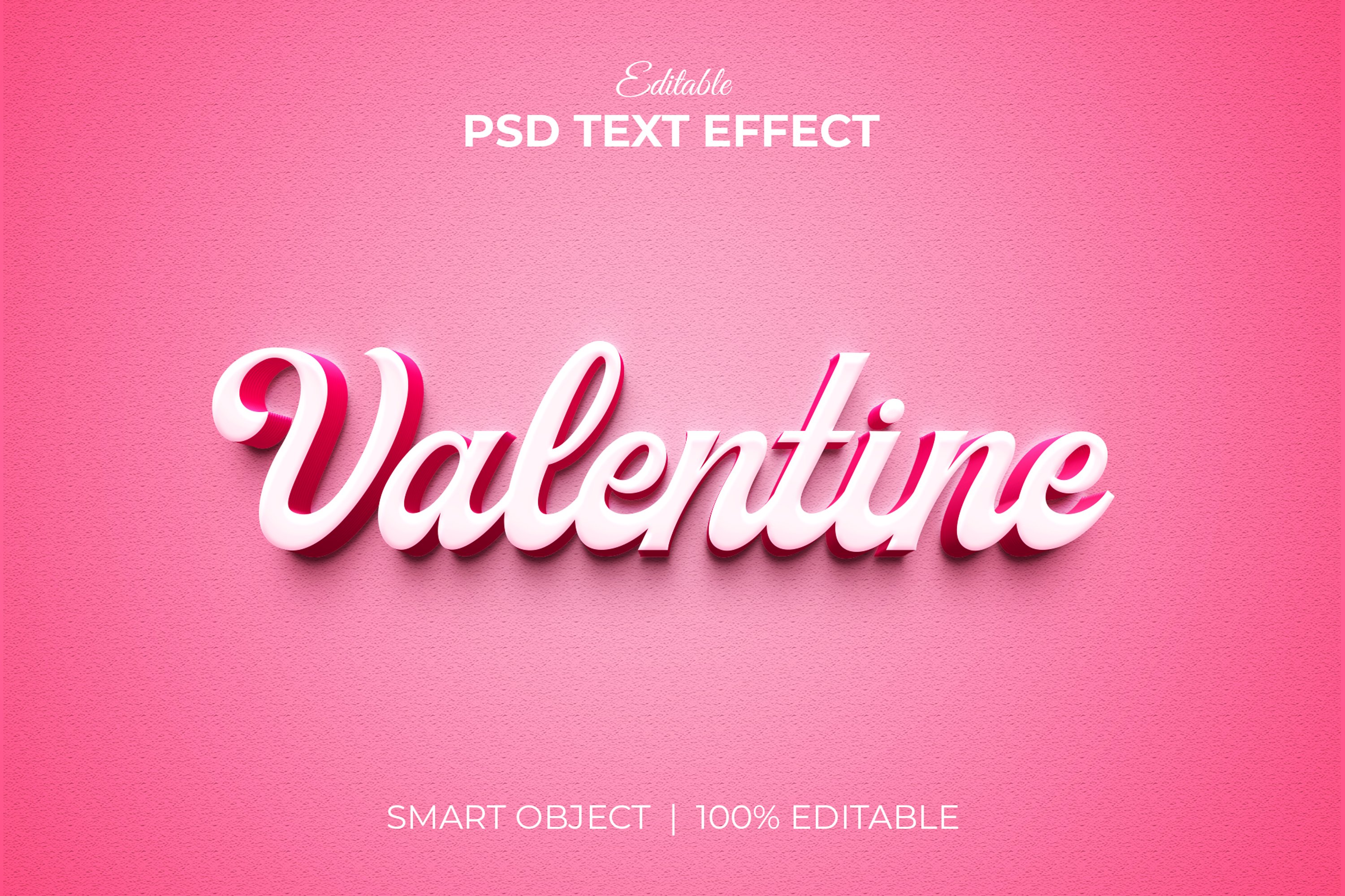Editable 3d Text effect PSD  Bundlepreview image.