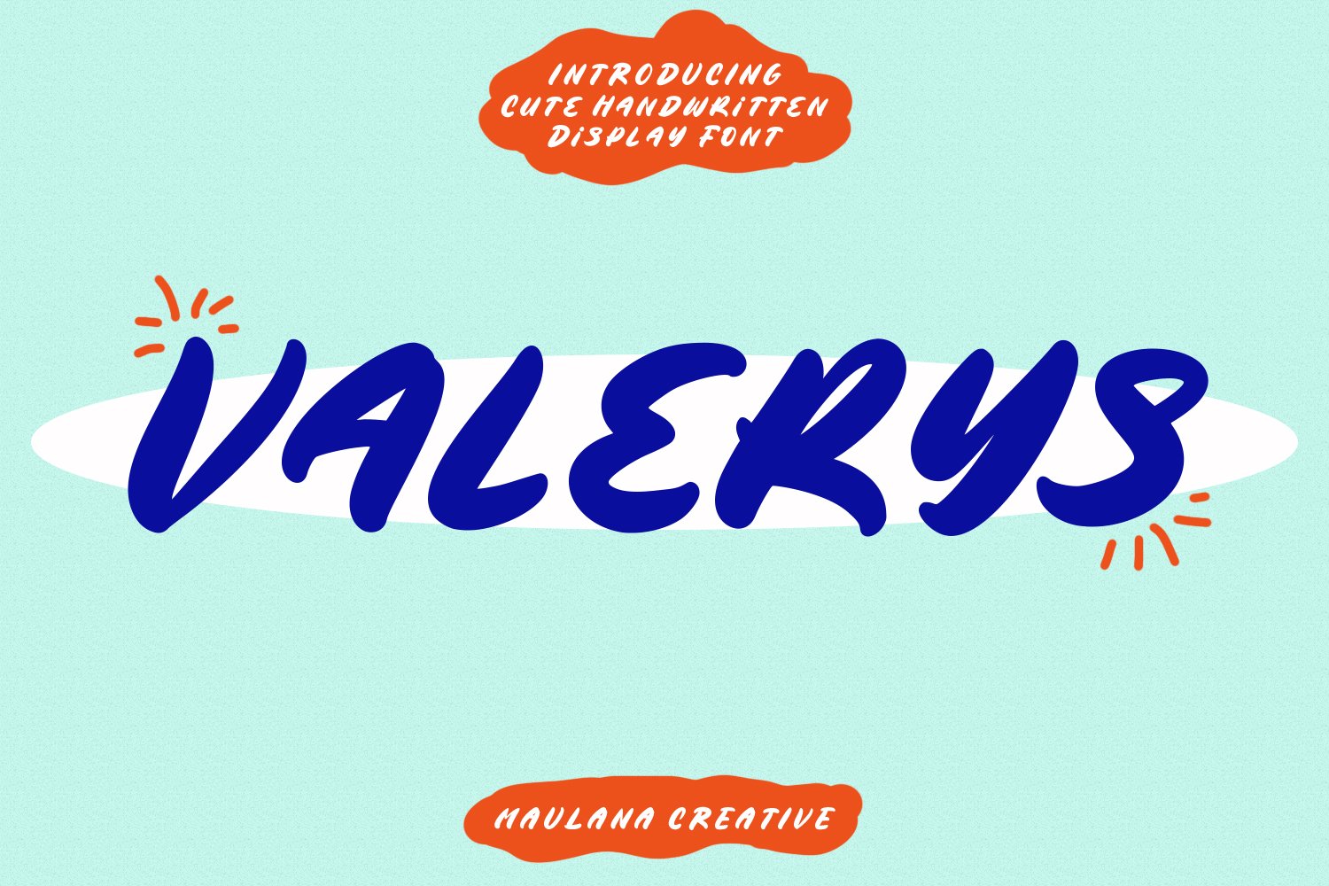 Valerys Handwritten Font cover image.