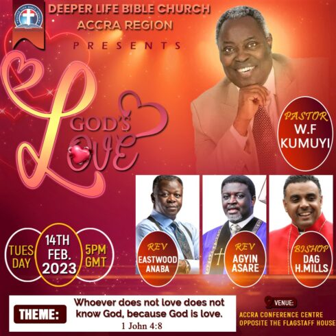 Valentine Church Flyer Template cover image.