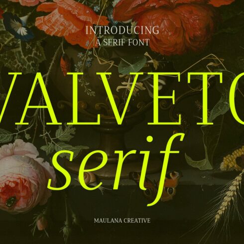 Valveto Serif Font cover image.