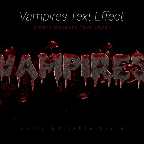 Vampires Psd Text Style Effectcover image.