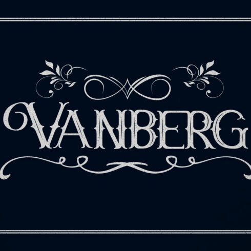 Vanberg Blackletter Font cover image.