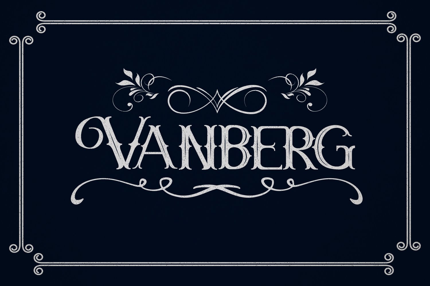 Vanberg Blackletter Font cover image.