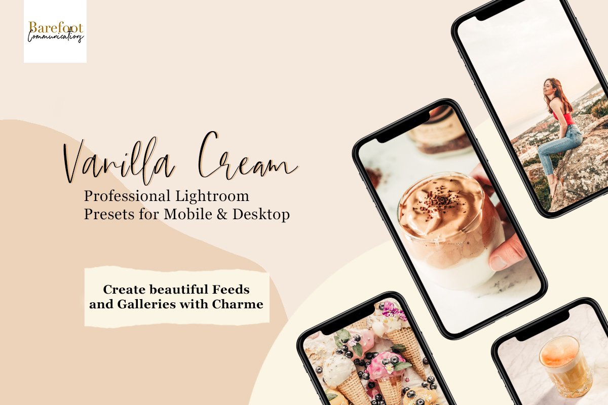 Vanilla Cream Lightroom Presetspreview image.