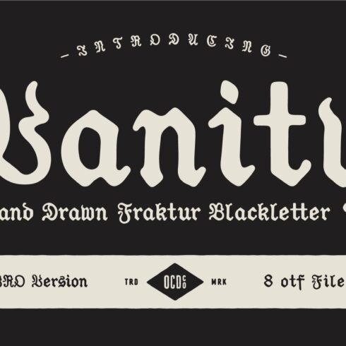 Vanity - Fraktur Blackletter cover image.
