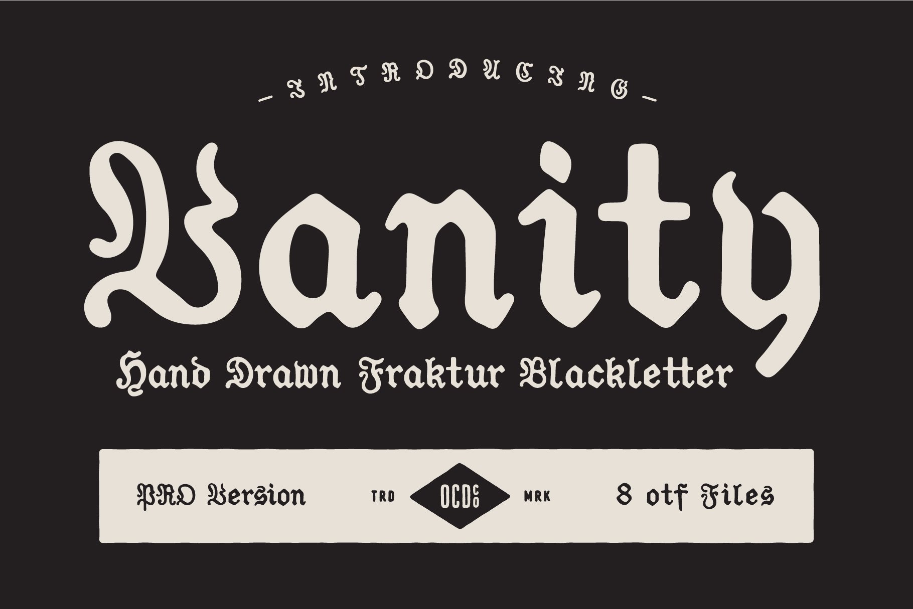 Vanity - Fraktur Blackletter cover image.