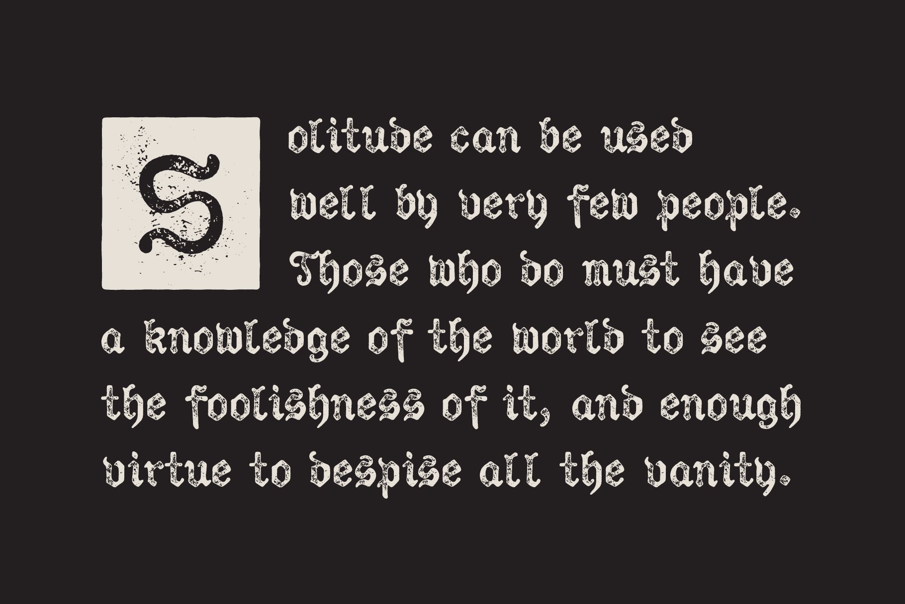 Vanity - Fraktur Blackletter preview image.