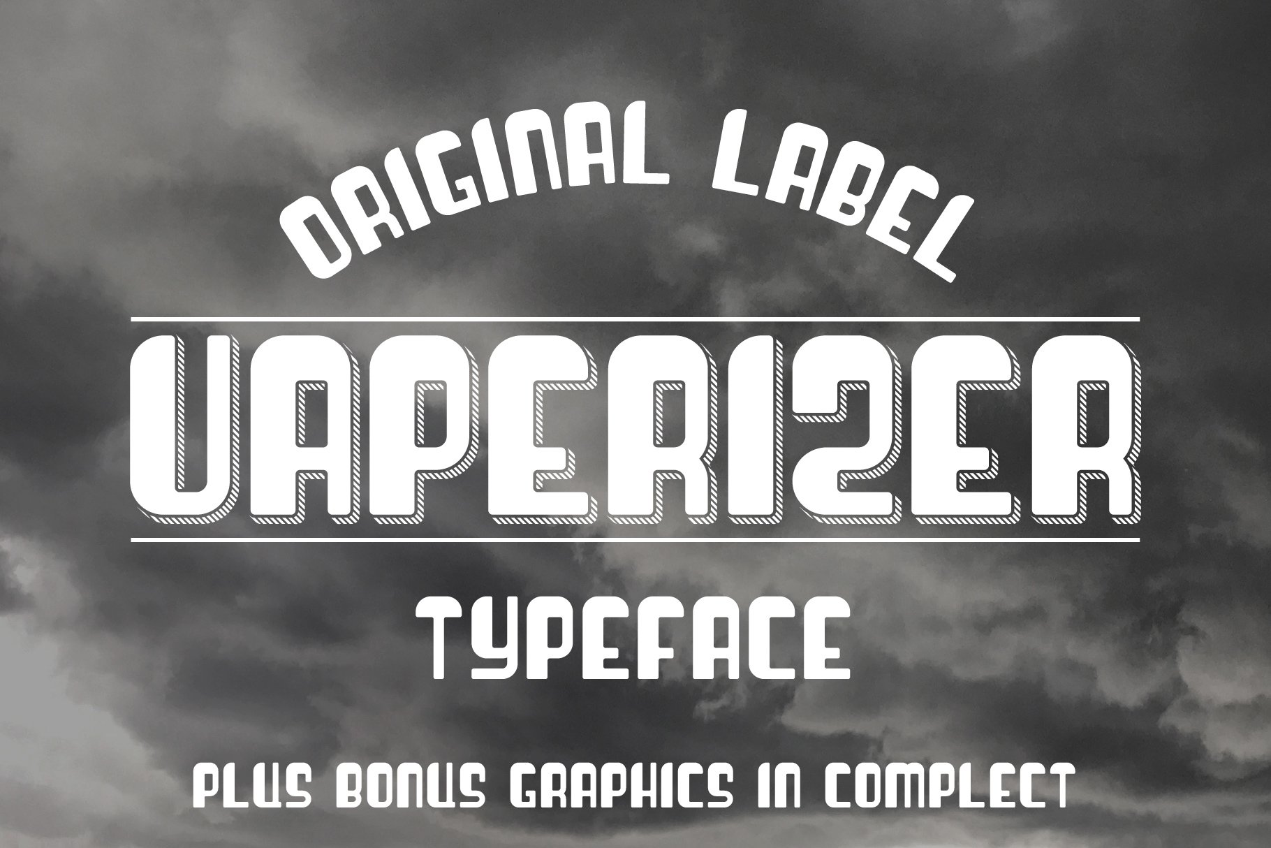 Vaperizer Typeface + Bonus cover image.