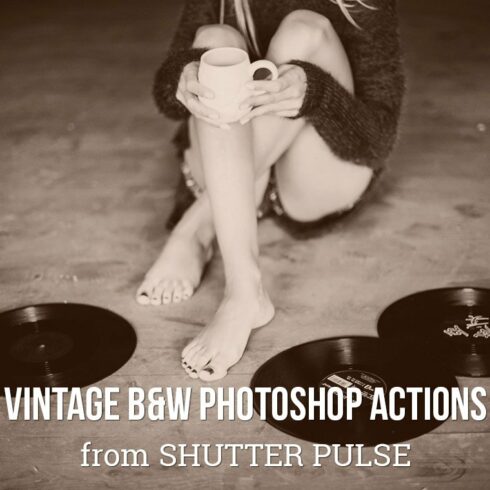 Vintage B&W Photoshop Actionscover image.