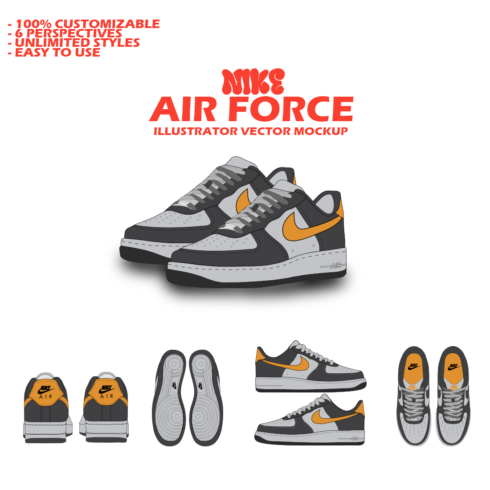 NIKE AIR FORCE VECTOR MOCK-UP cover image.