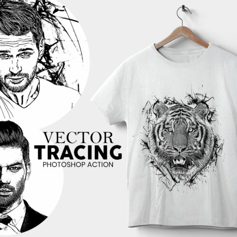 Vector Tracing Photoshop Actioncover image.