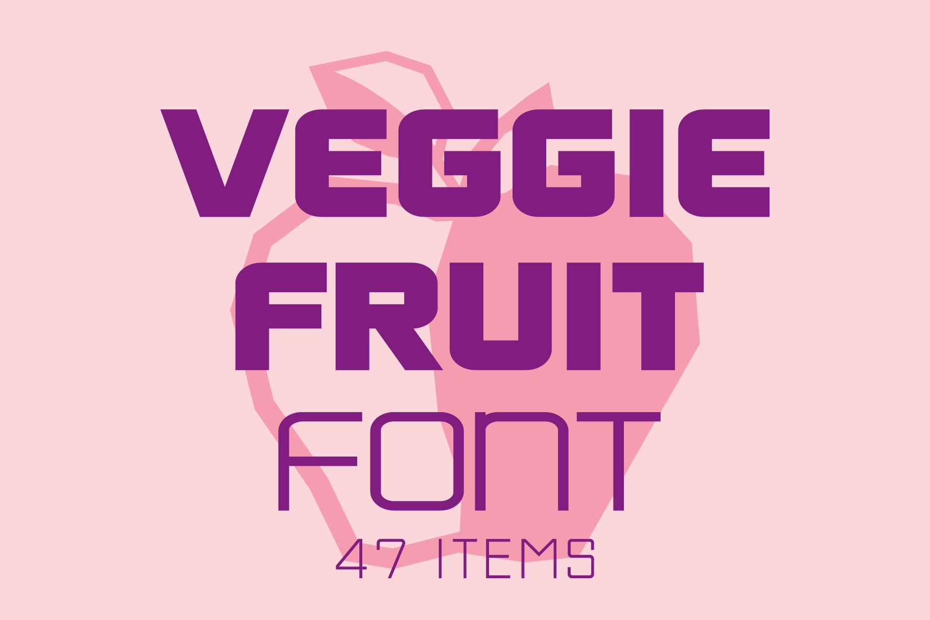 Veggie Fruit Font cover image.