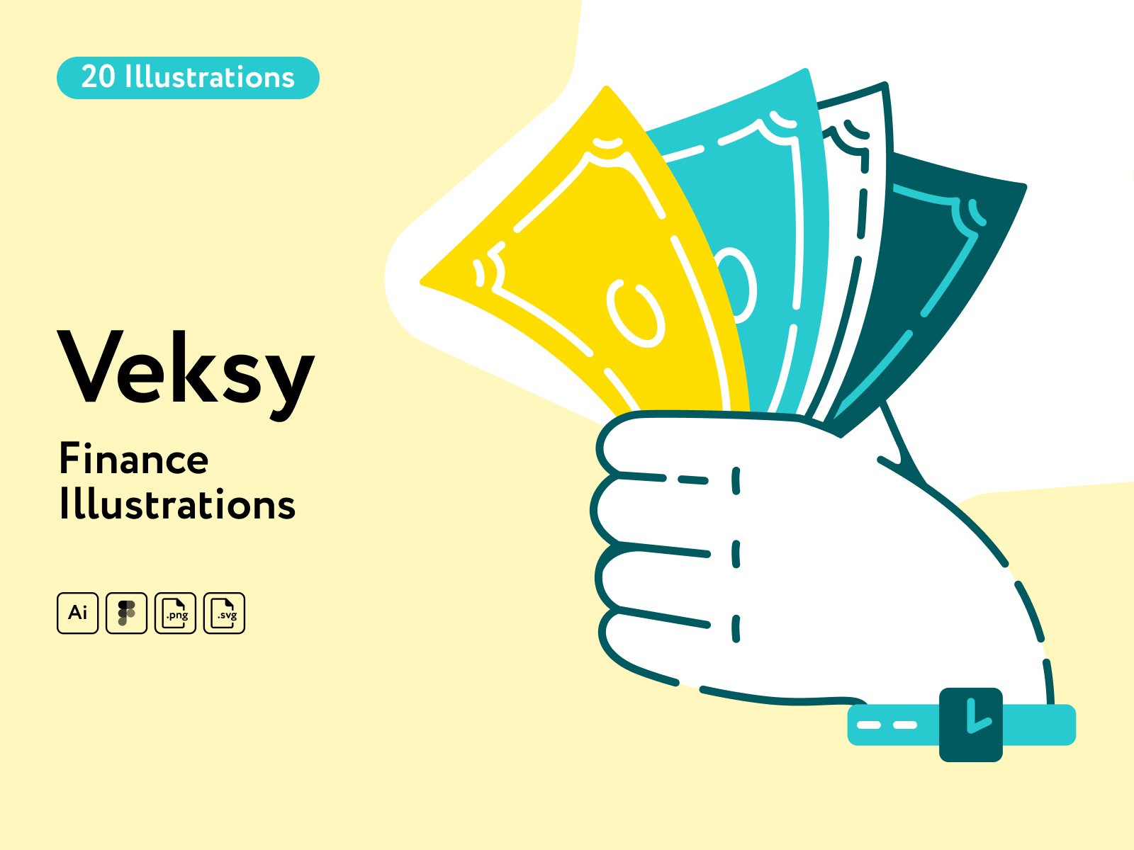 Veksy Finance Illustrations cover image.