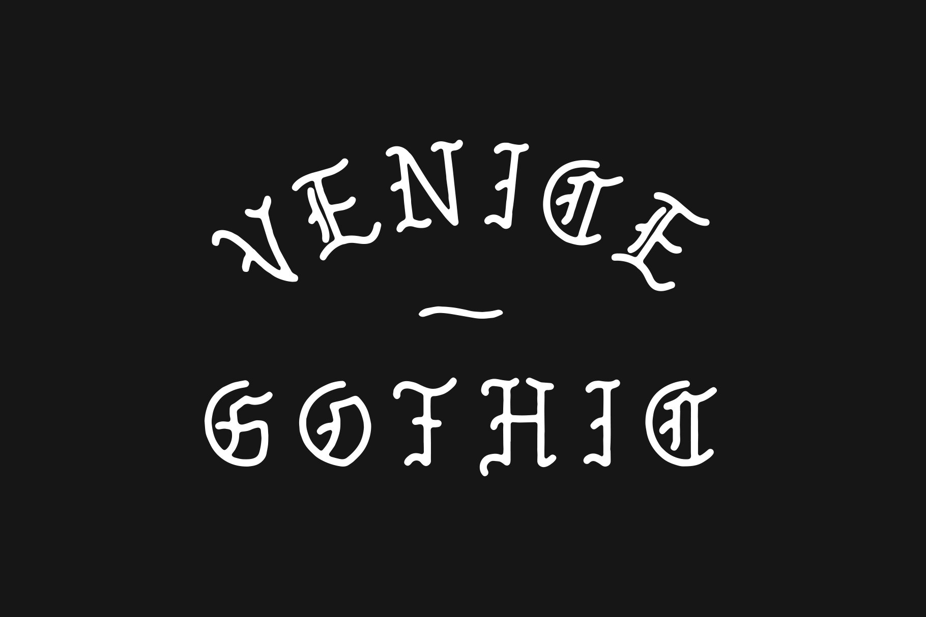 Venice Gothic - A Monoline Typeface preview image.