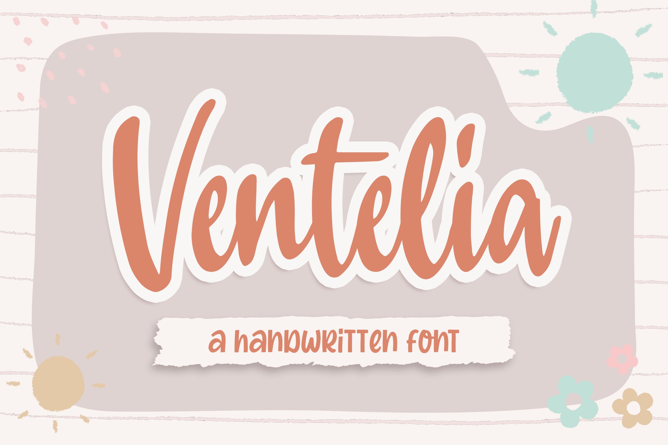 Ventelia a Handwritten Font cover image.