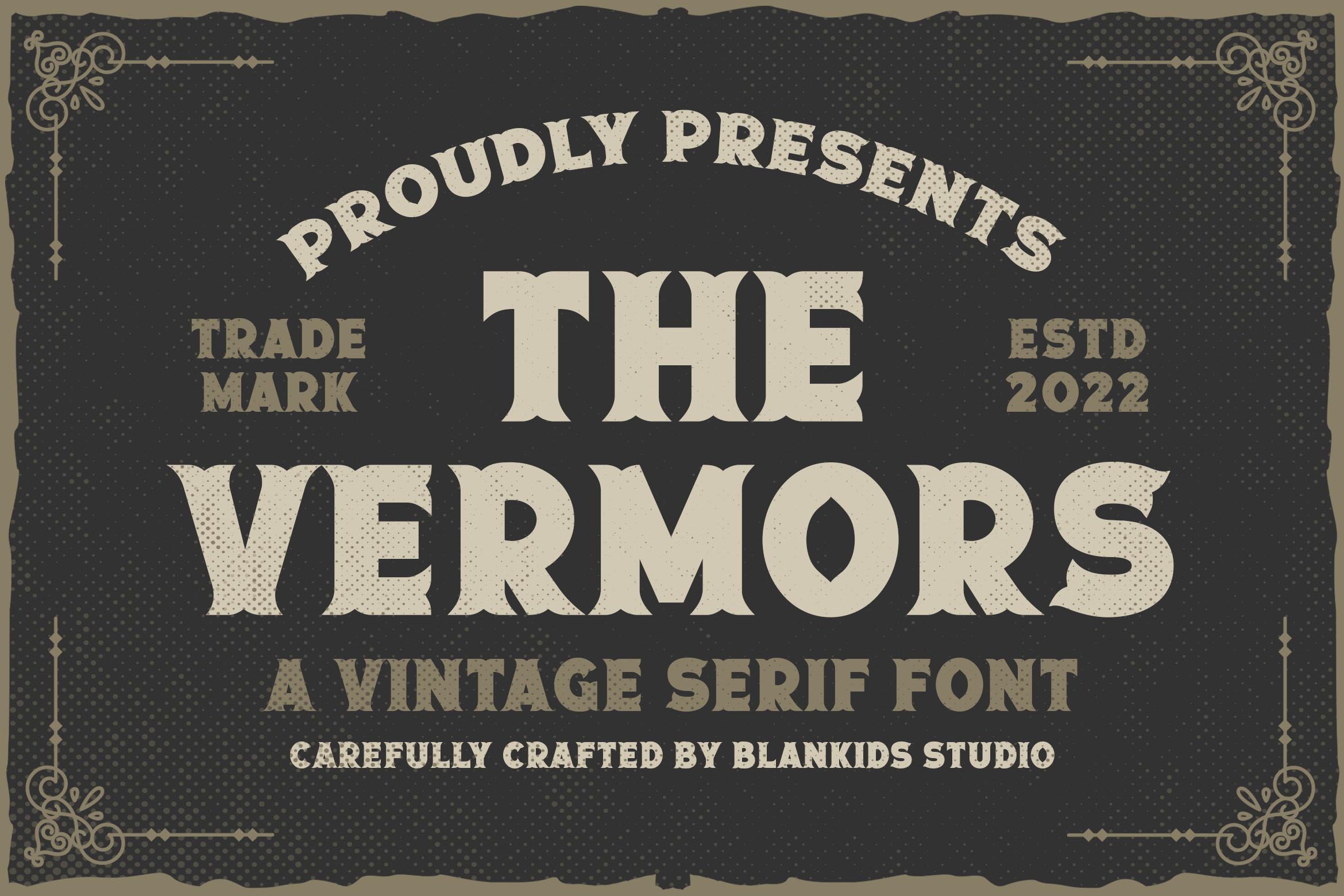 Vermors a Vintage Serif Font cover image.