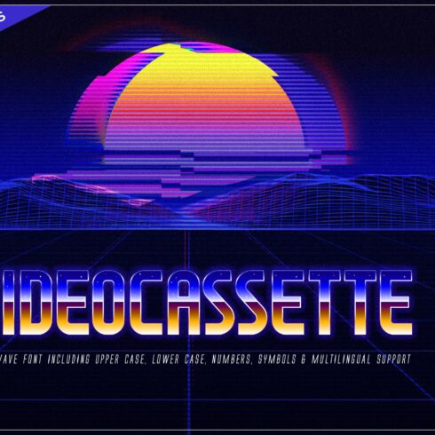 Videocassette - Retro Wave Font cover image.