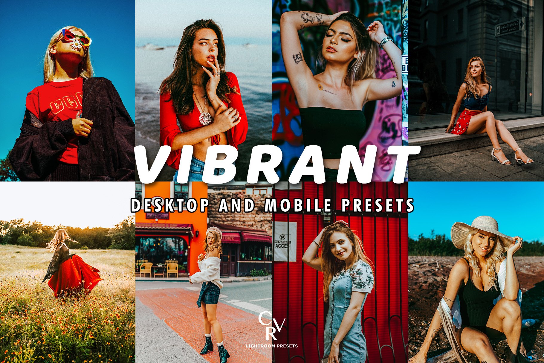 10 Vibrant Lightroom Presetscover image.