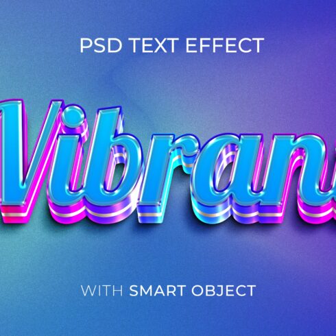 vibrant color editable text effectcover image.