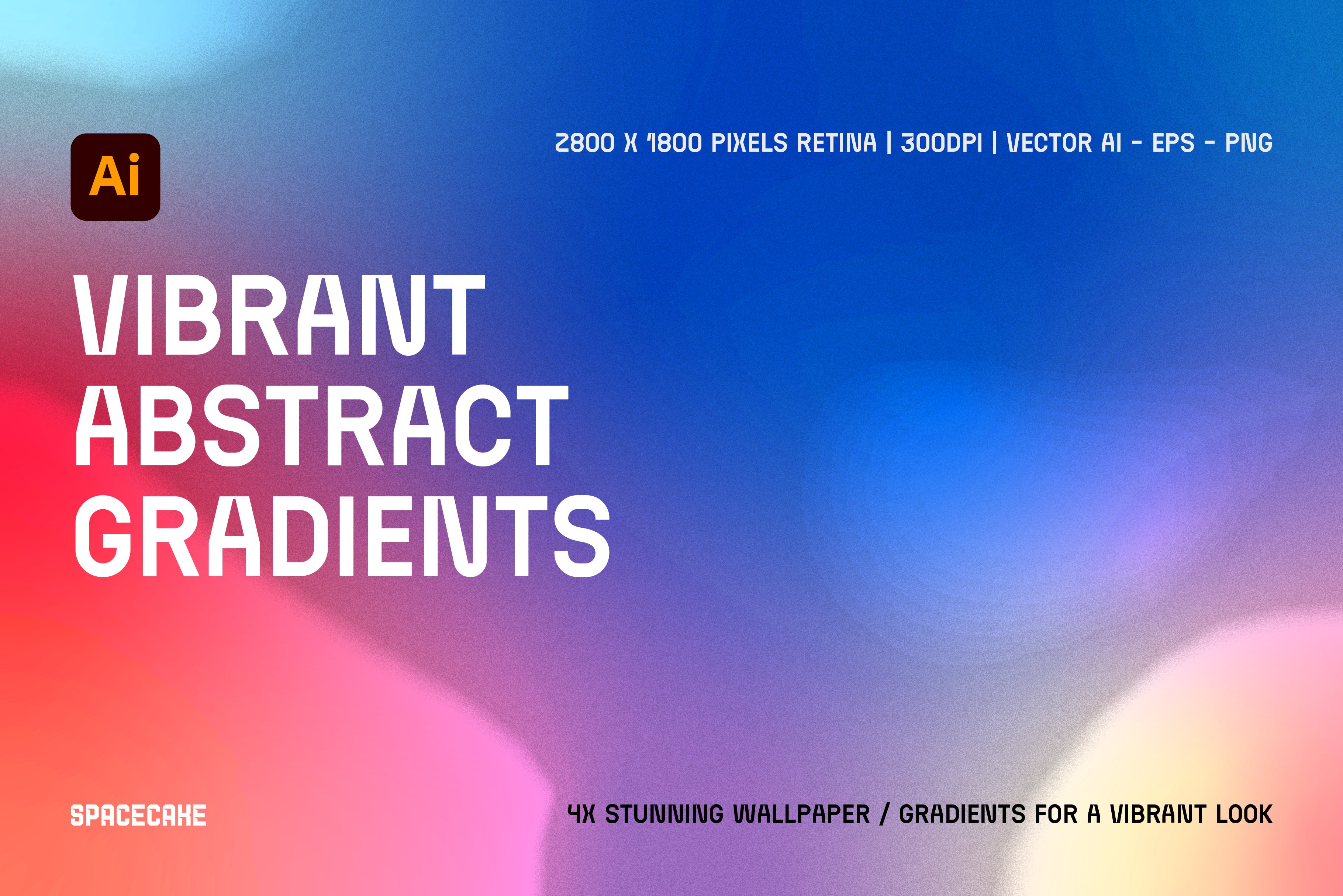 Vibrant Abstract Gradient Wallpaperscover image.