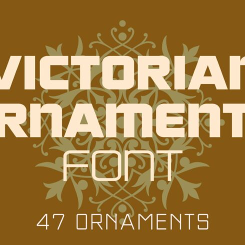 Victorian Ornaments Font cover image.