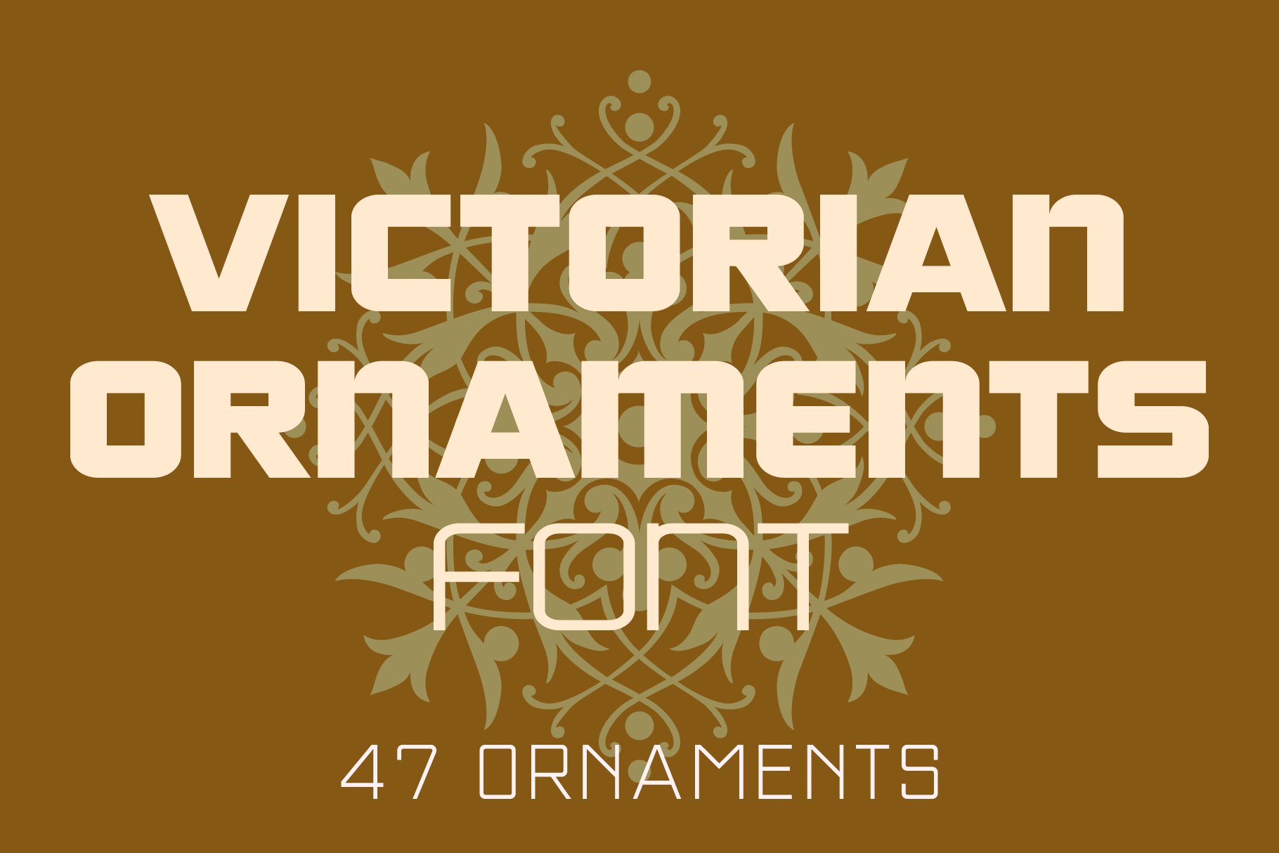 Victorian Ornaments Font cover image.