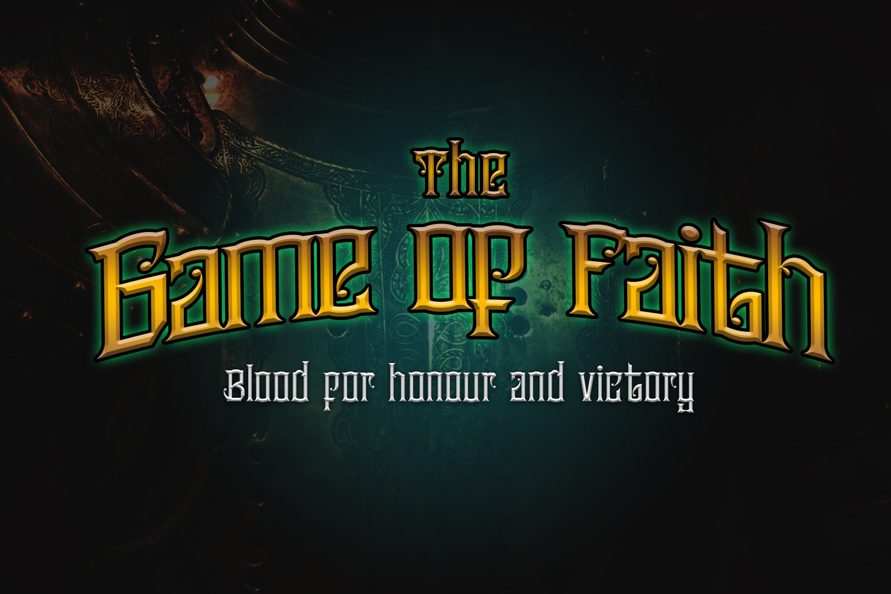 VICTORY black letter font display preview image.
