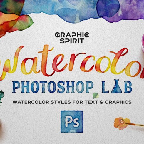 Watercolor PHOTOSHOP Labcover image.
