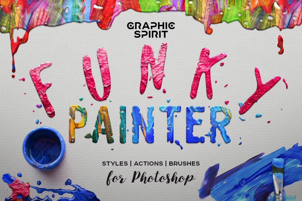 FUNKY PAINTER Photoshop Creative Kitcover image.