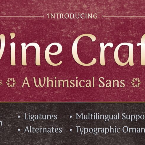 Vine Craft Font cover image.