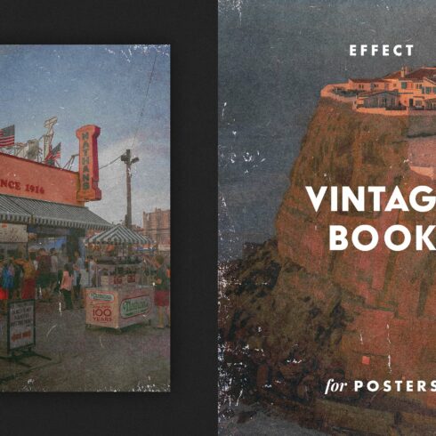 Vintage Book Effect for Posterscover image.