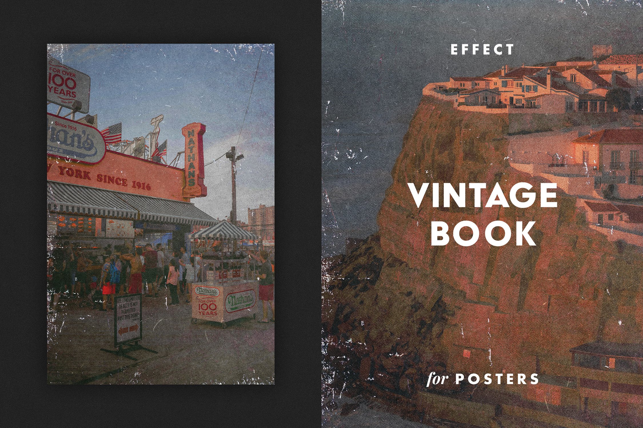 Vintage Book Effect for Posterscover image.