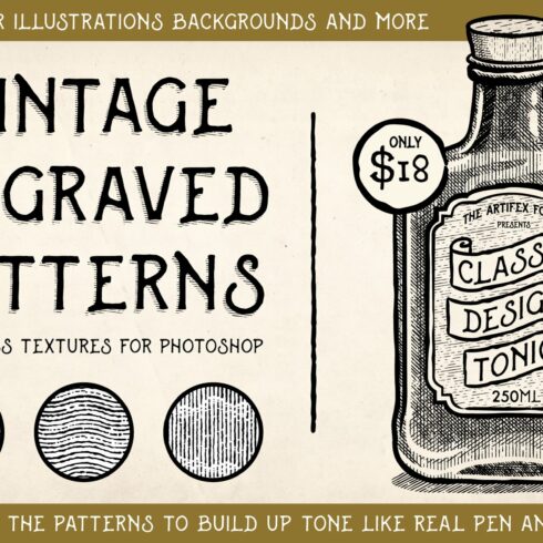 Vintage Engraved Patterns -Photoshopcover image.
