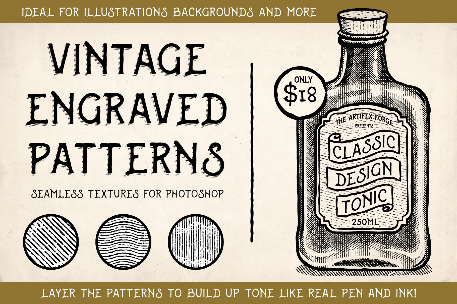 Vintage Engraved Patterns -Photoshopcover image.