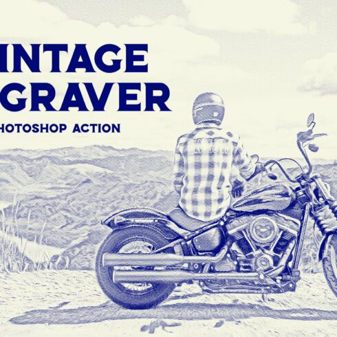 Vintage Engraver - Photoshop Actioncover image.