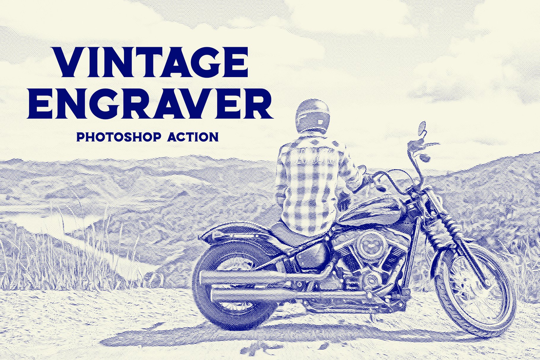 Vintage Engraver - Photoshop Actioncover image.