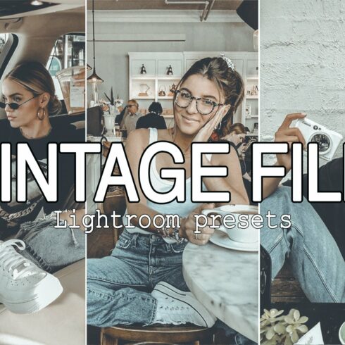 10 Vintage Film Lightroom Presetscover image.