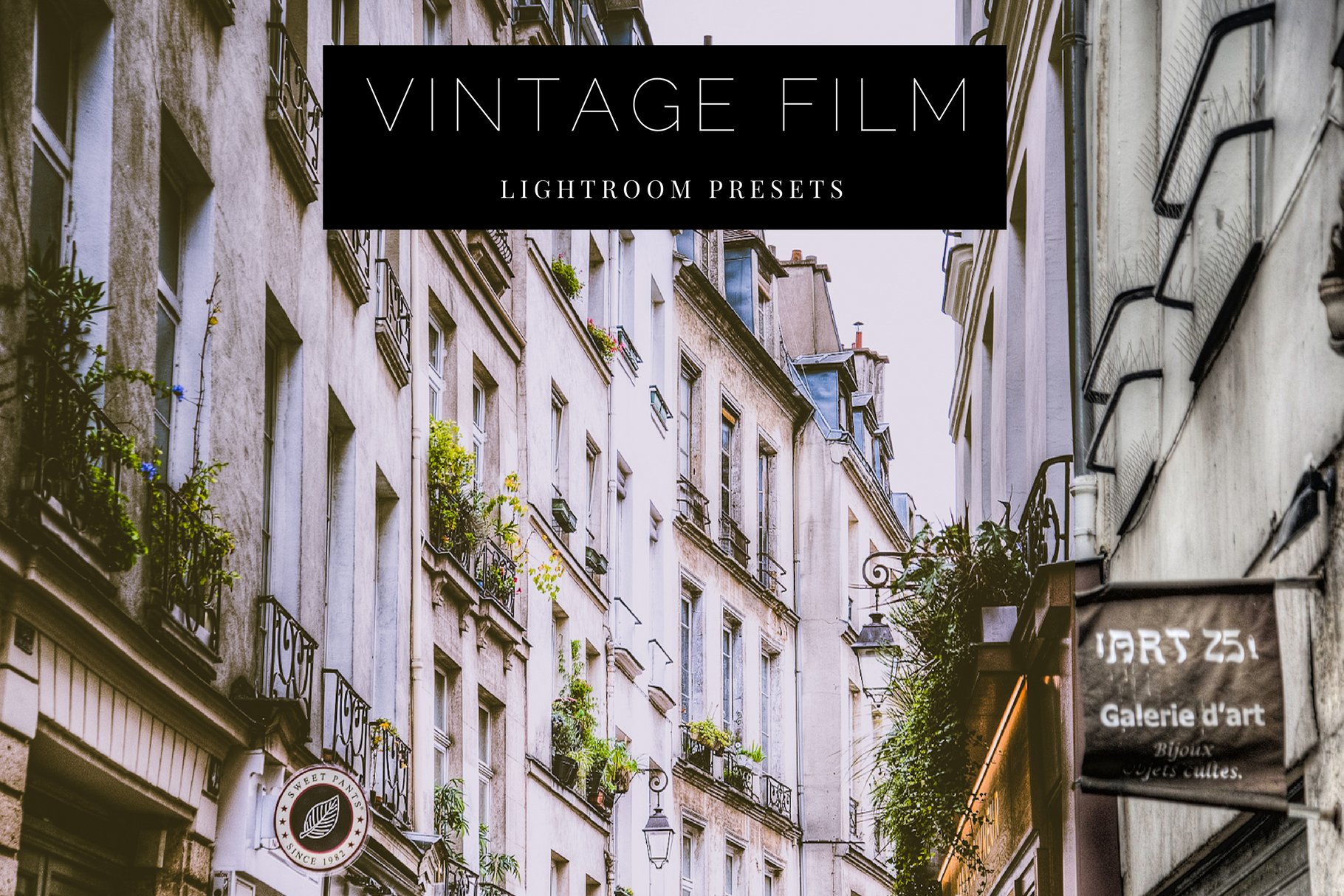 Vintage Film Lightroom Presetscover image.