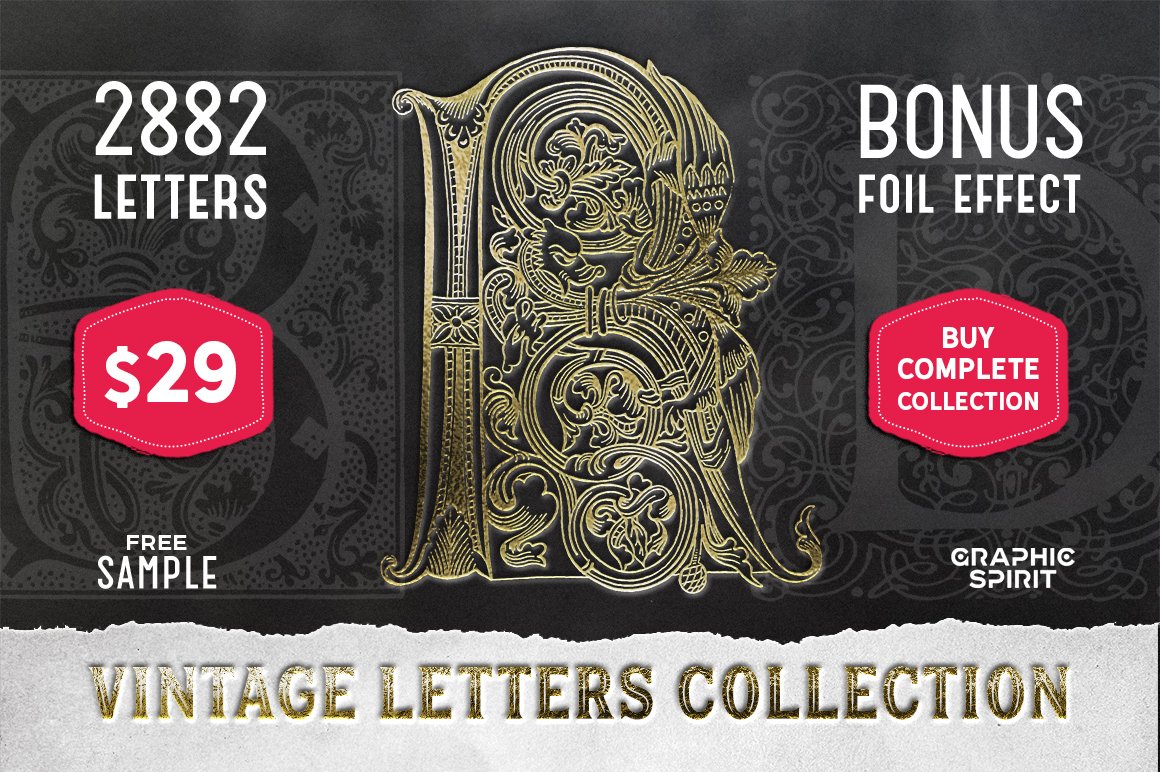 vintage letter collection buy 964