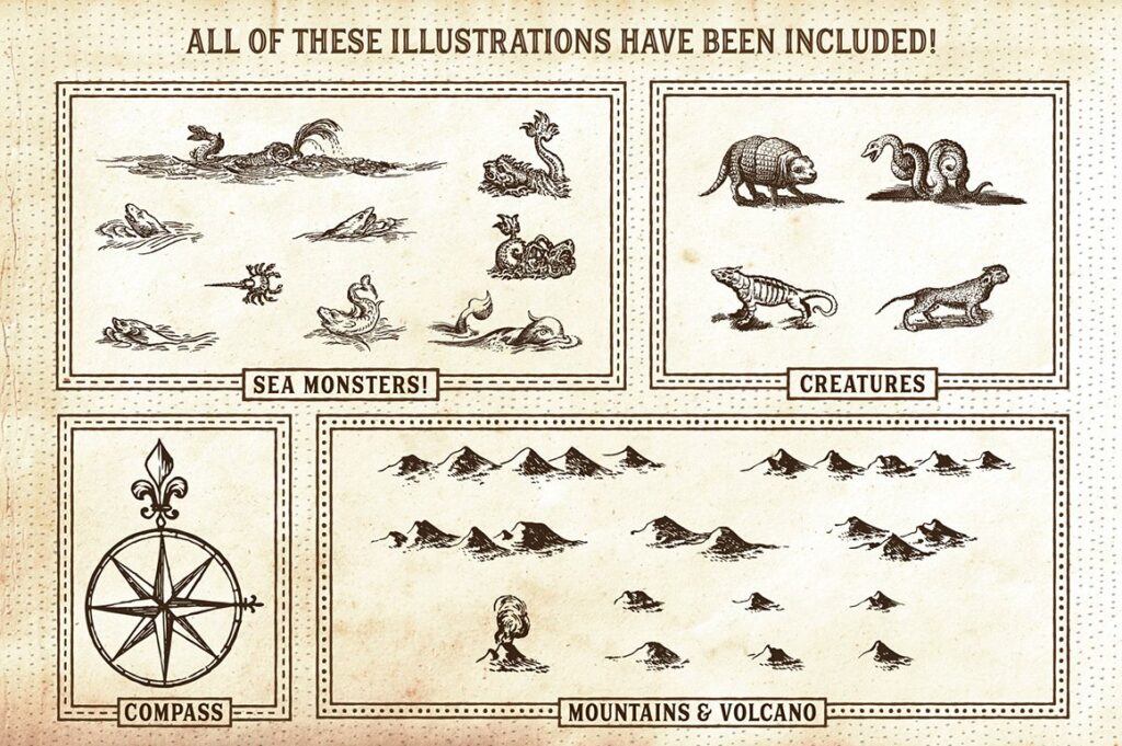 The Vintage Nautical Map Maker – MasterBundles