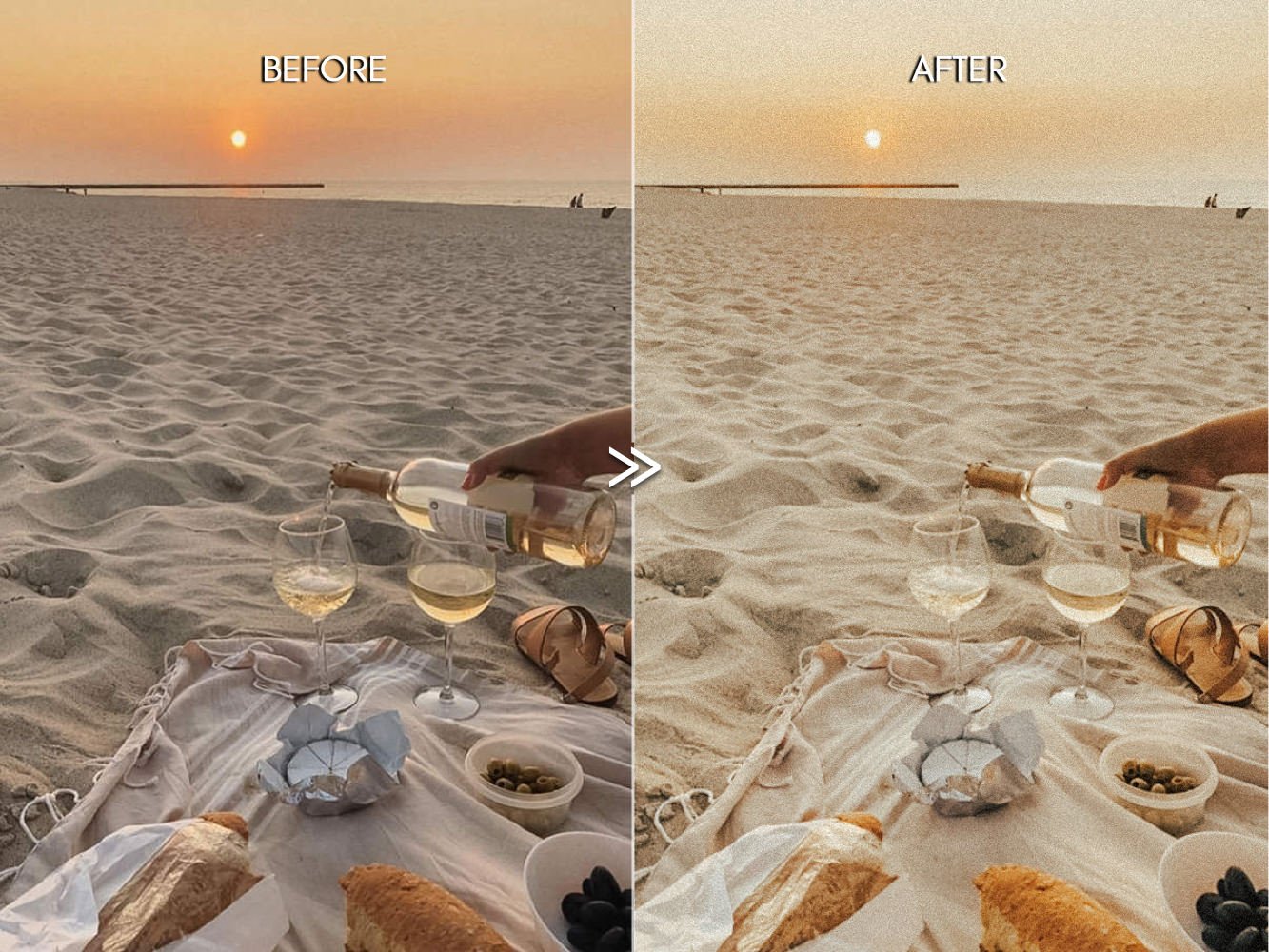 vintage summer warm moody film grain instagram influencer blogger lightroom mobile desktop presets 7 763
