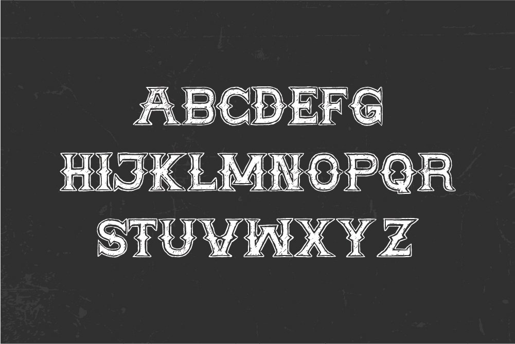 Vintage Hand Drawn Font preview image.