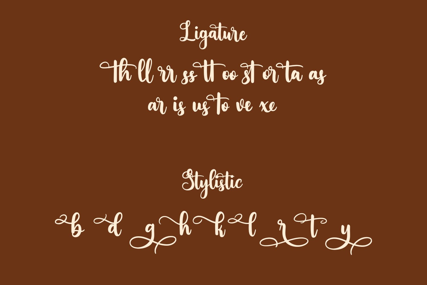 Vinylatte Fancy Handwritten Script preview image.