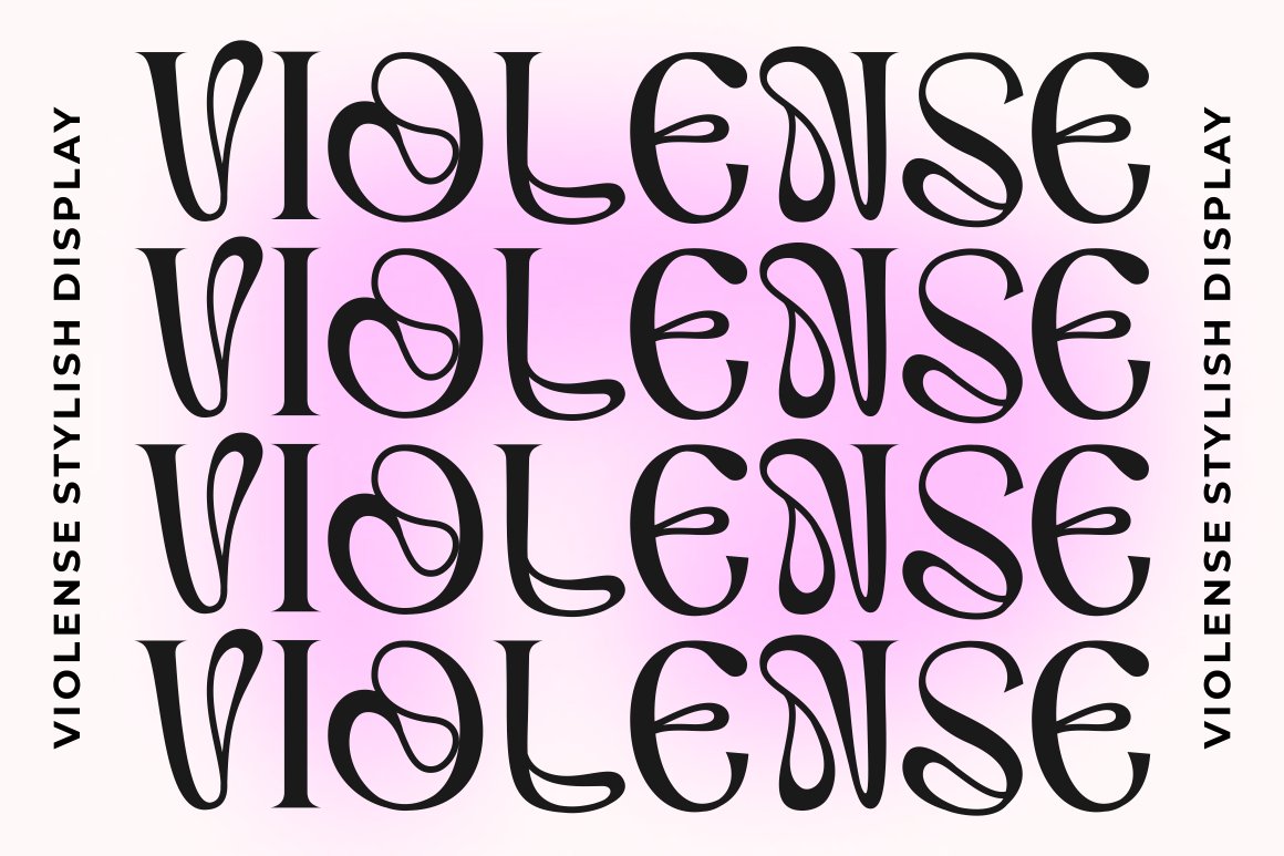 Violense - Stylish Display Fontcover image.