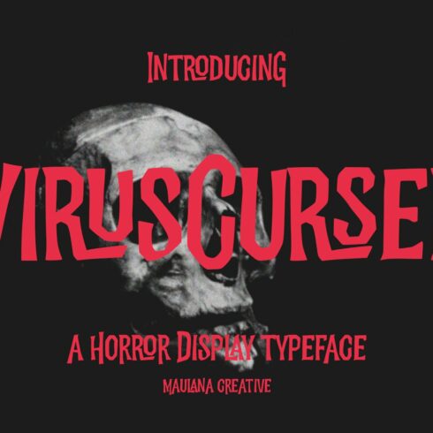 Virus Cursed Halloween Sans Vintage cover image.